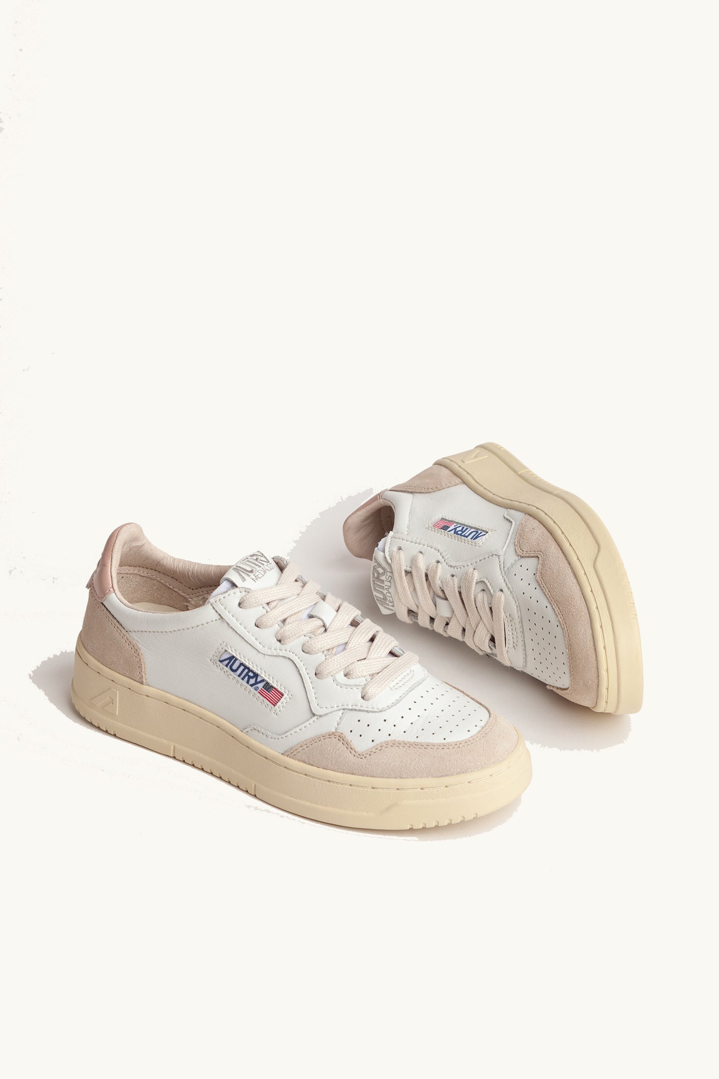 MEDALIST LOW LS58 SUEDE/LEATHER WHITE/PEPPER
