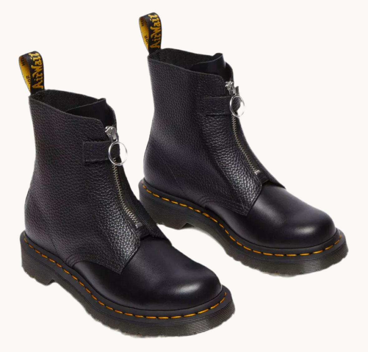 DR MARTENS 1460 PASCAL FRNT ZIP BLACK