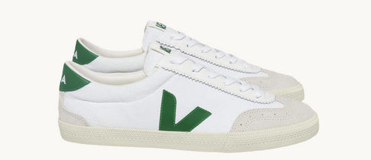 VEJA VOLLEY CANVAS WHITE/EMERAUDE