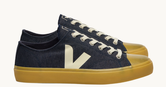 VEJA WATA LOW DENIM BLUE PIERRE NATURAL