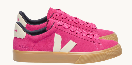 VEJA CAMPO BOLD SUEDE FULL PINK