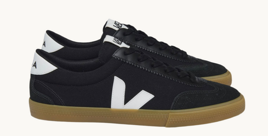 VEJA VOLLEY CANVAS BLACK/WHITE