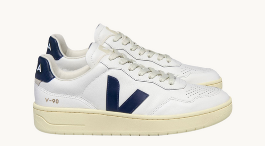 VEJA V-90 ALL LEATHER WHITE/NAUTICO