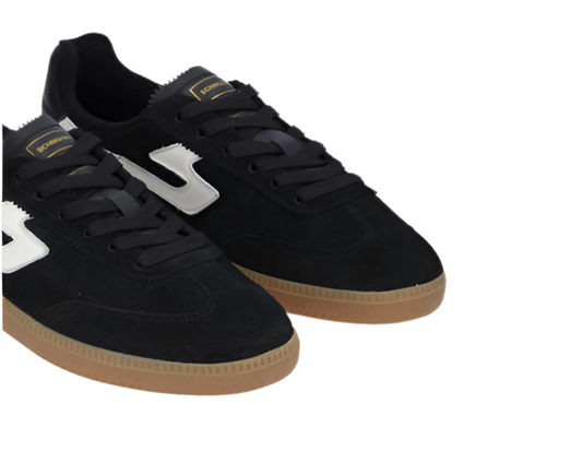 SCHMOOVE SHEFFIELD JOGGER M SUEDE/NAPPA BLACK/GOMME