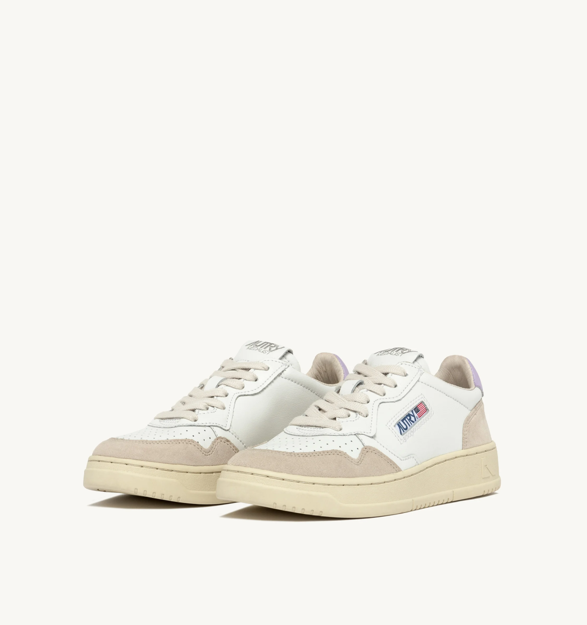 MEDALIST LOW LS68 SUEDE/LEATHER WHITE/PSLILAC