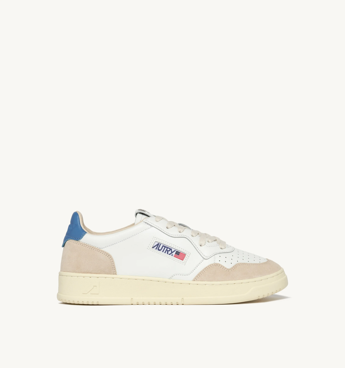 MEDALIST LOW LS66 LEATHER/SUEDE WHITE/NIAGARA