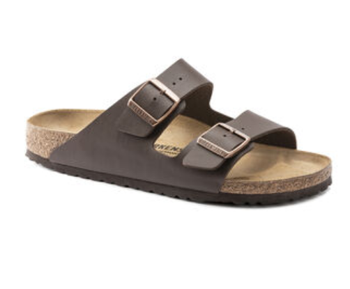 BIRKENSTOCK ARIZONA BIRKO FLOR DARK BROWN 51703