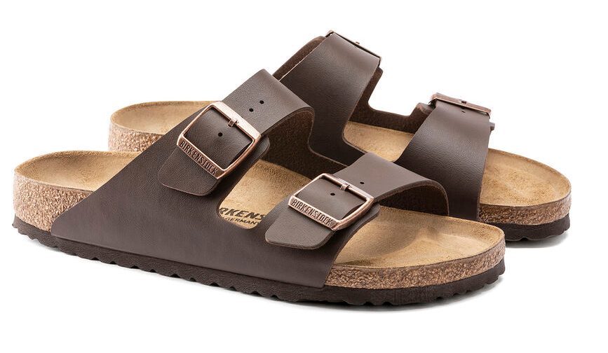 BIRKENSTOCK ARIZONA BIRKO FLOR DARK BROWN 51703