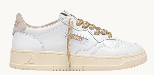 MEDALIST SW01 CUIR WHITE/GOLD