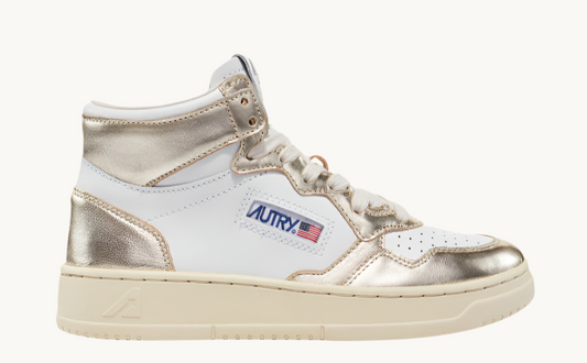 AUTRY MID WB16 WHITE/GOLD