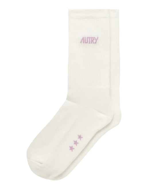 AUTRY SOCKS MAIN UNISEX STARS CREAM/POWDER