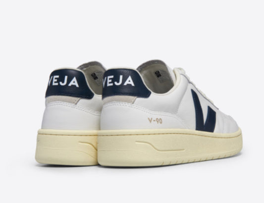 VEJA V-90 ALL LEATHER WHITE/NAUTICO