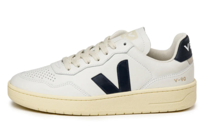 VEJA V-90 ALL LEATHER WHITE/NAUTICO