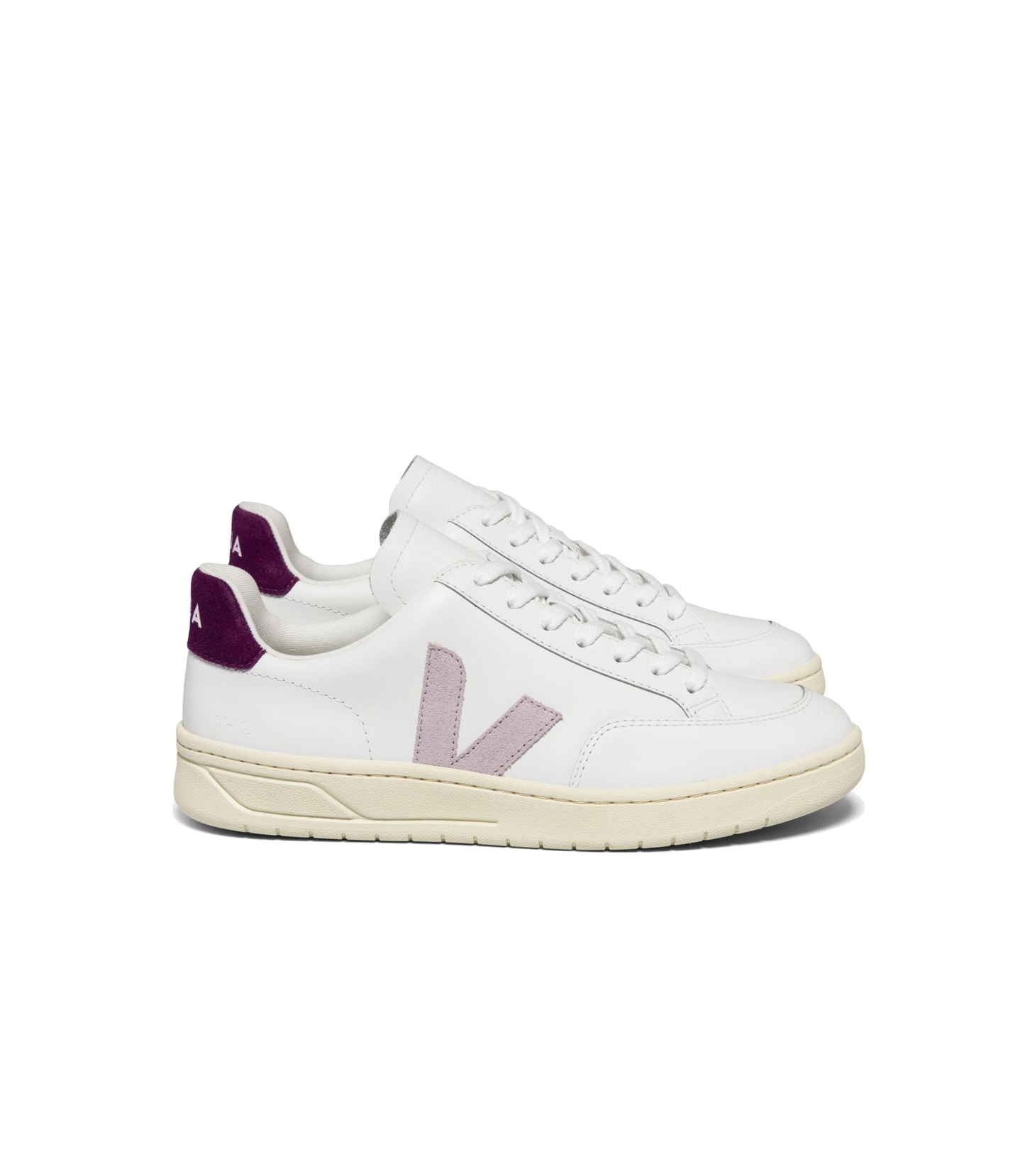 V-12 LEATHER WHITE PARME MAGENTA