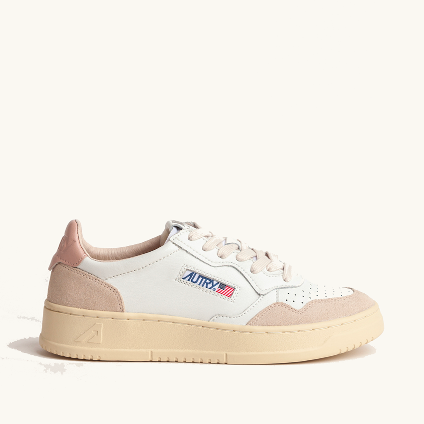 MEDALIST LOW LS58 SUEDE/LEATHER WHITE/PEPPER