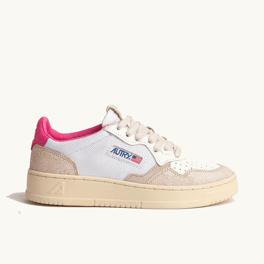 MEDALIST LOW LS64 SUEDE/LEATHER WHITE/MAUVE