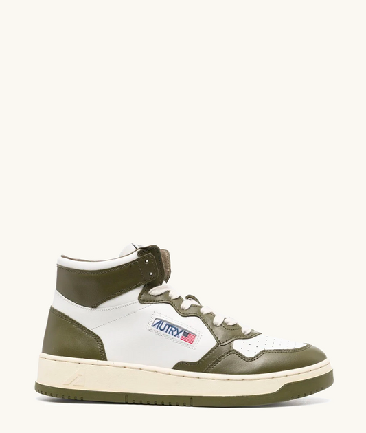MEDALIST MID WB33 LEATHER WHITE/OLIVE