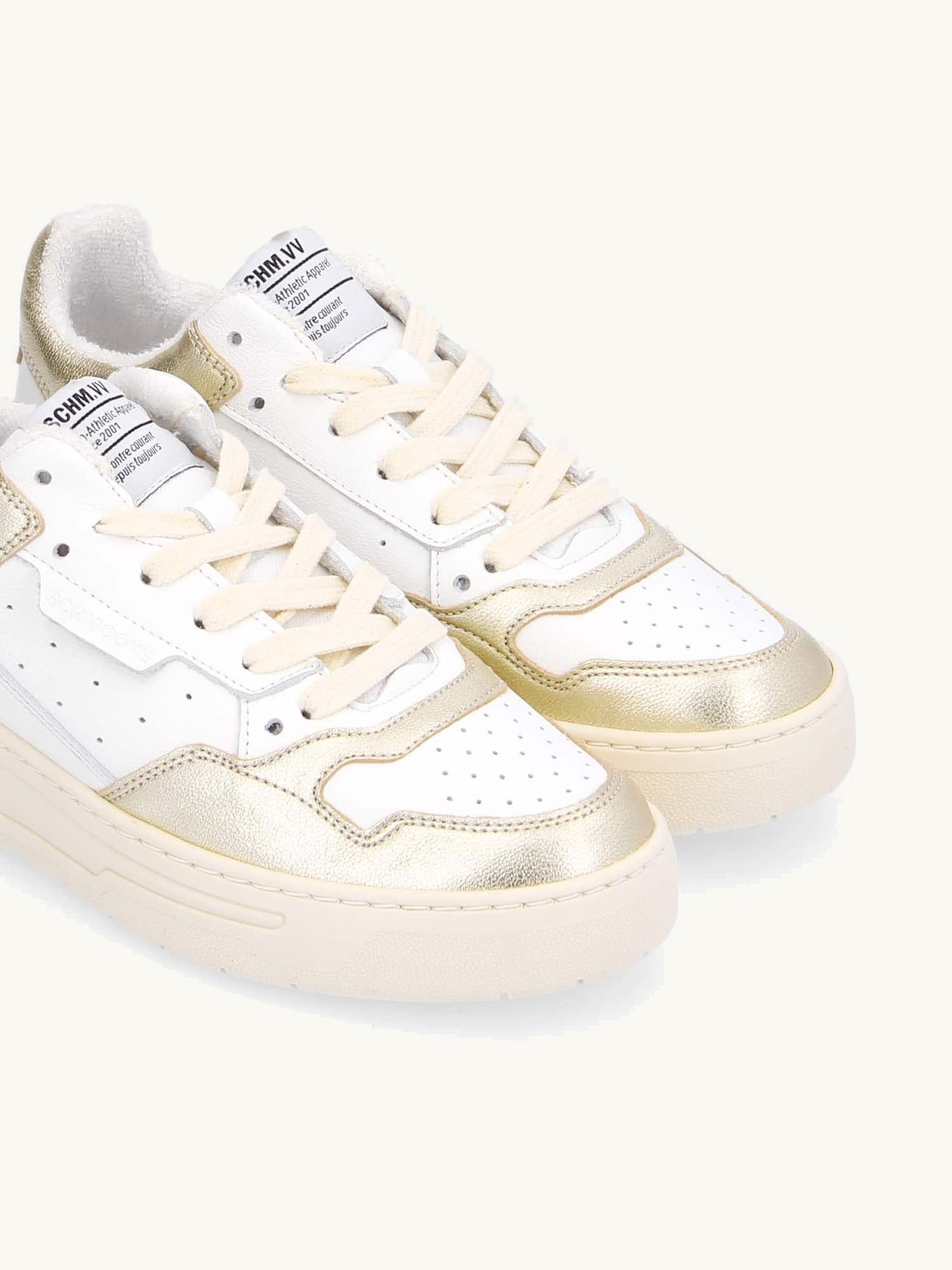 SMATCH NEW TRAINER WHITE/ CHAMPAGNE GOLD