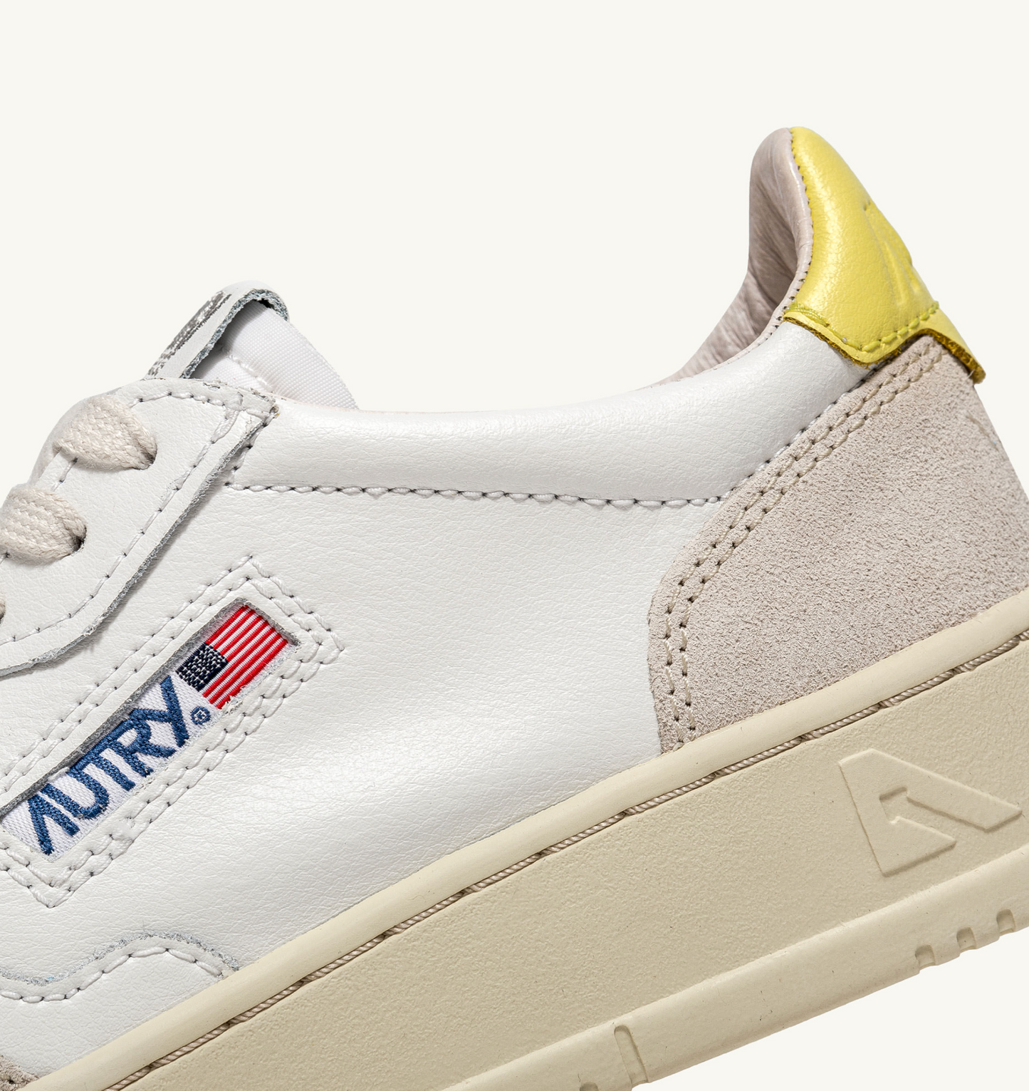 MEDALIST LOW SUEDE/LEATHER WHITE/YELLOW