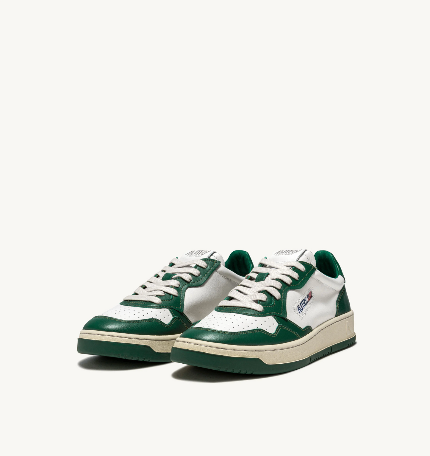 MEDALIST LOW WB03 LEATHER WHITE/GREEN